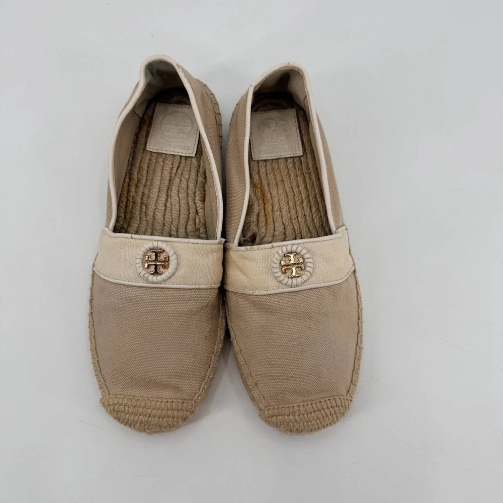 Tory Burch Espadrille Flats Shoes Size 7 FLAWS
